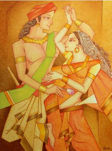 Original Performing Arts Paintings by kashinath bose