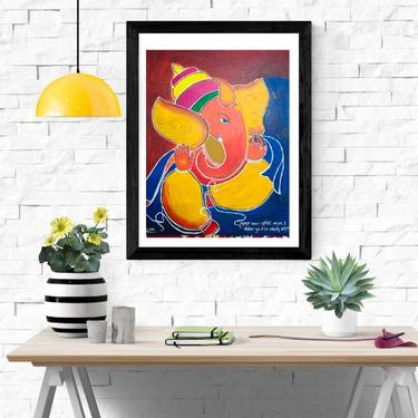 Original Art Deco Abstract Painting by Ruchita Kale