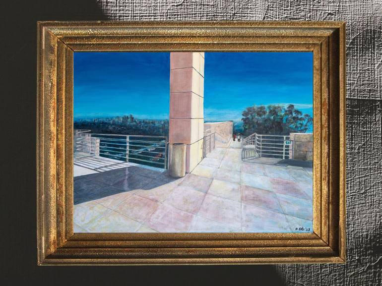 Original Fine Art Architecture Painting by Oliwia Otto