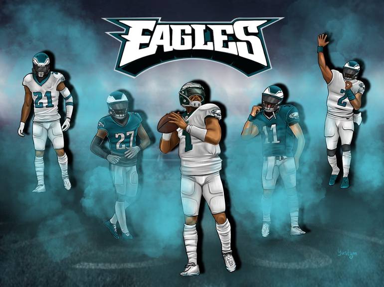 Philadelphia eagles art, winners Artwork