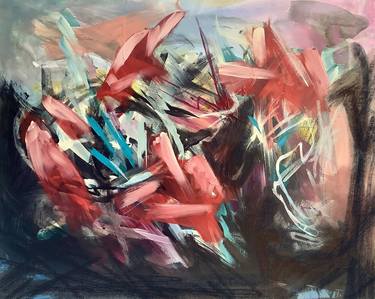 Original Abstract Expressionism Abstract Paintings by Mike Taiyou