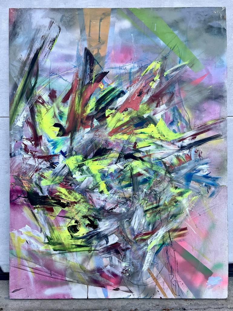Original Abstract Painting by Mike Taiyou