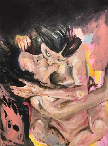 Print of Expressionism Erotic Paintings by Mike Taiyou