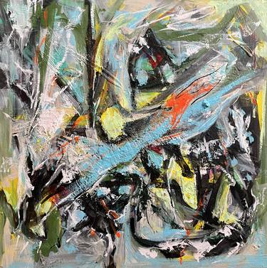 Original Abstract Expressionism Abstract Paintings by Mike Taiyou