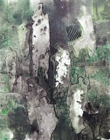 Print of Modern Abstract Mixed Media by Kurt Zeltner