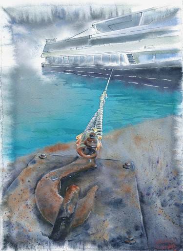 Print of Expressionism Boat Paintings by Rada Cebotari