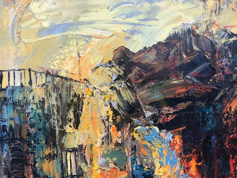 Original Abstract Expressionism Abstract Painting by Quan Ngoc Le  Artist
