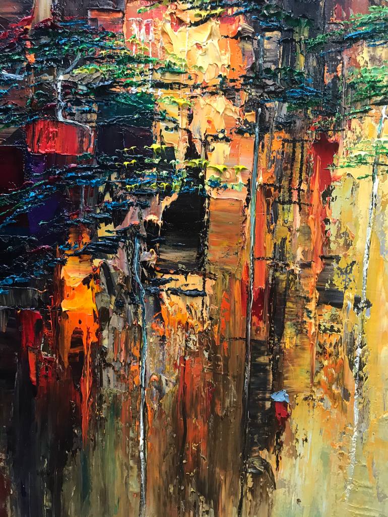 Original Abstract Expressionism Abstract Painting by Quan Ngoc Le  Artist