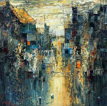 Original Abstract Expressionism Abstract Paintings by Quan Ngoc Le  Artist