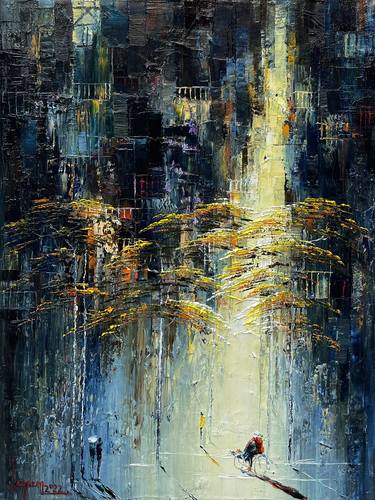 Original Abstract Paintings by Quan Ngoc Le Artist
