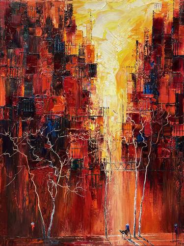 Original Abstract Paintings by Quan Ngoc Le Artist