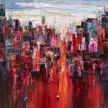 Original Abstract Expressionism Abstract Paintings by Quan Ngoc Le  Artist