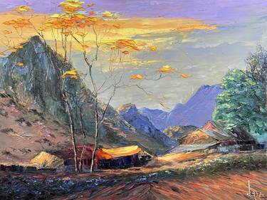Print of Expressionism Landscape Paintings by Quan Ngoc Le Artist