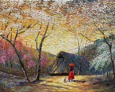 Print of Expressionism Landscape Paintings by Quan Ngoc Le Artist