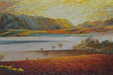 Original Expressionism Landscape Paintings by Quan Ngoc Le Artist