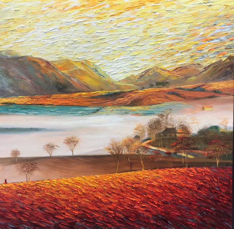 Original Expressionism Landscape Painting by Quan Ngoc Le  Artist