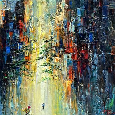 Original Abstract Expressionism Abstract Paintings by Quan Ngoc Le Artist