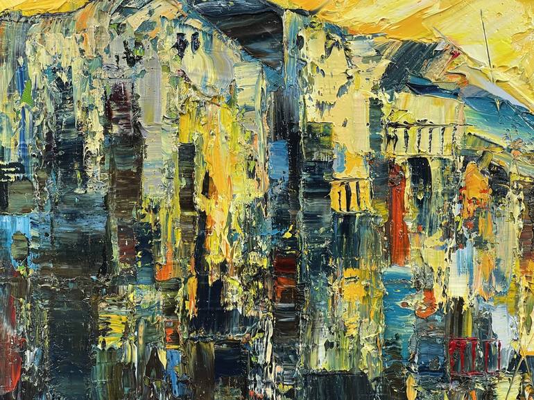 Original Abstract Expressionism Abstract Painting by Quan Ngoc Le  Artist