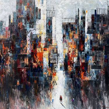 Original Abstract Expressionism Landscape Paintings by Quan Ngoc Le Artist