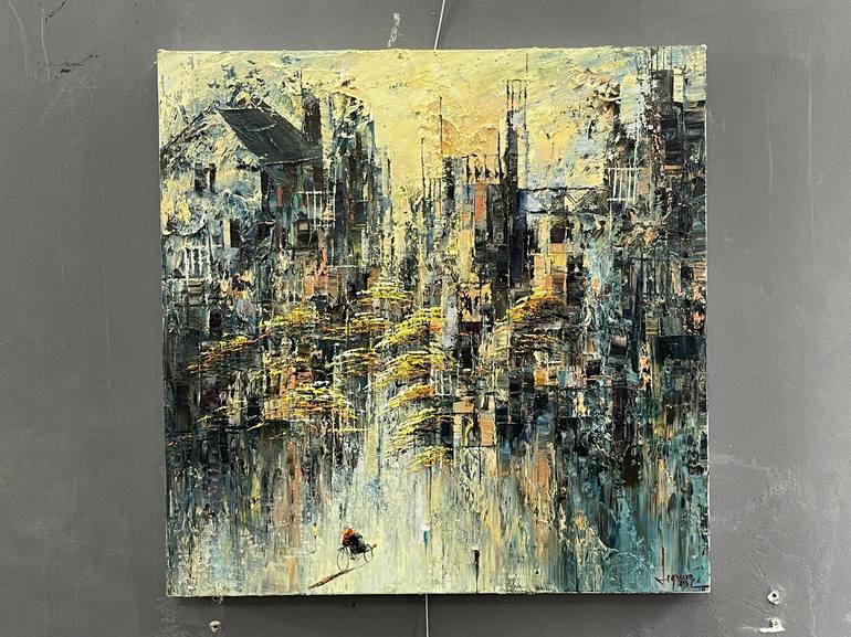 Original Contemporary Abstract Painting by Quan Ngoc Le  Artist
