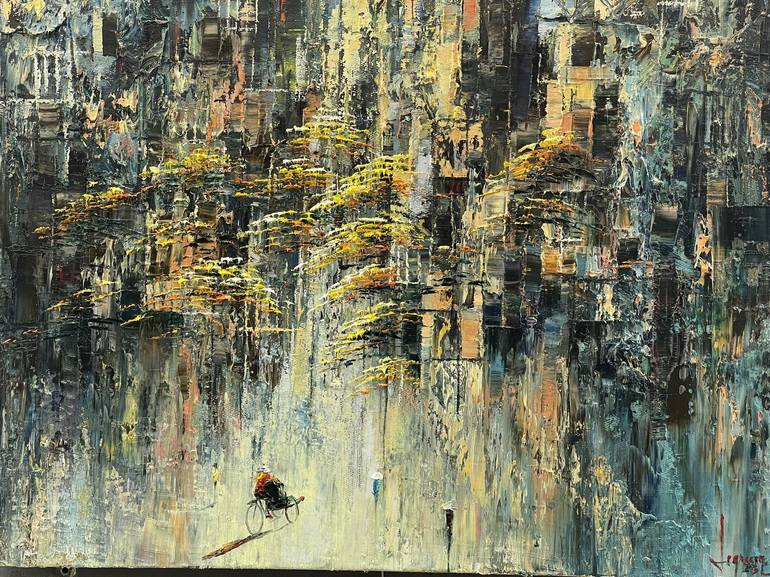 Original Contemporary Abstract Painting by Quan Ngoc Le  Artist