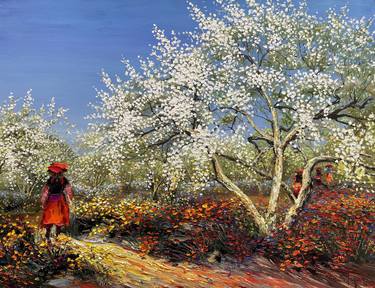 Original Impressionism Landscape Paintings by Quan Ngoc Le Artist