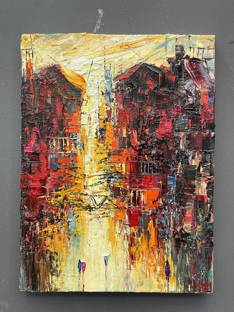 Original Contemporary Abstract Painting by Quan Ngoc Le  Artist