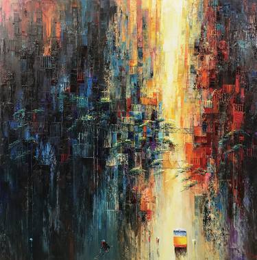 Original Abstract Paintings by Quan Ngoc Le Artist