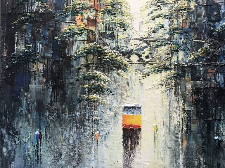 Original Landscape Painting by Quan Ngoc Le  Artist