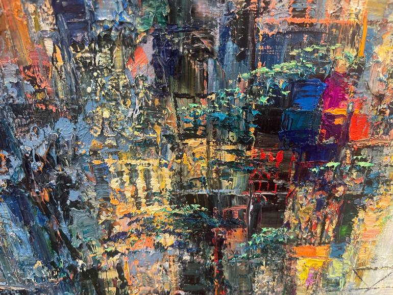 Original Abstract Expressionism Abstract Painting by Quan Ngoc Le  Artist