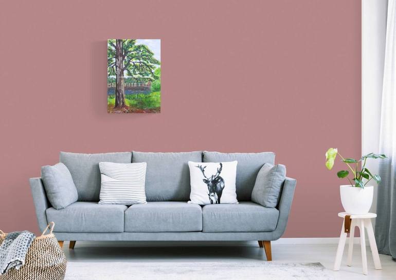 Original Tree Painting by Messelier Clarisse