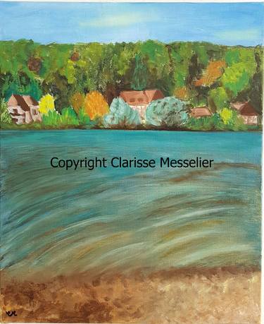 Original Figurative Landscape Paintings by Messelier Clarisse