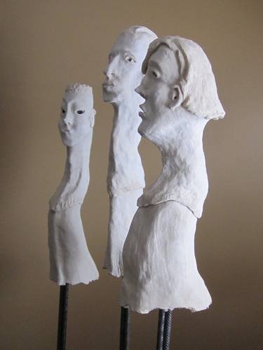 Original Surrealism People Sculpture by André Ferron