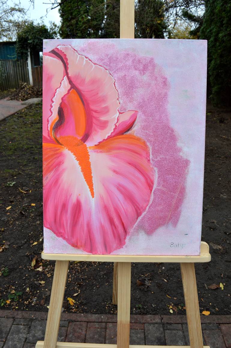 Original Art Deco Botanic Painting by Yuliia Satyr