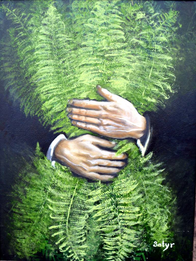 Original Classicism Botanic Painting by Yuliia Satyr