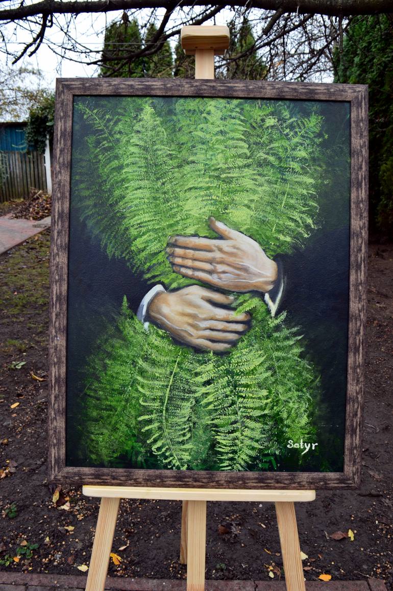 Original Classicism Botanic Painting by Yuliia Satyr