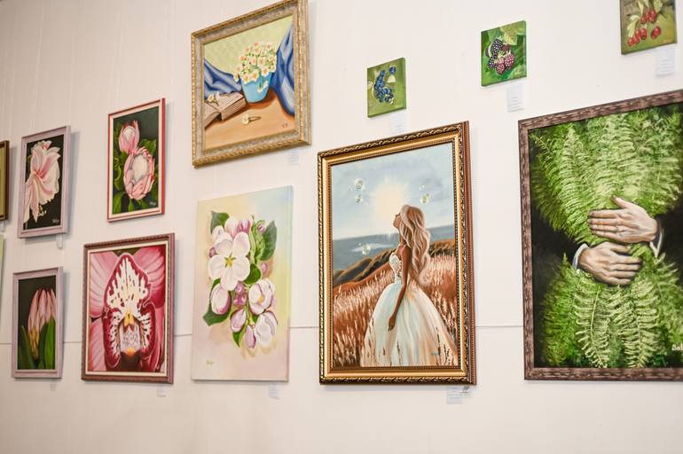 Original Classicism Botanic Painting by Yuliia Satyr