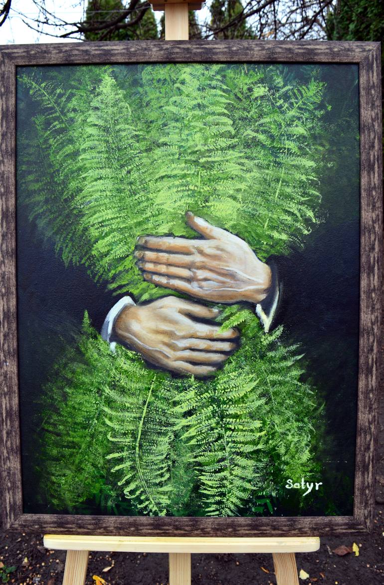 Original Classicism Botanic Painting by Yuliia Satyr