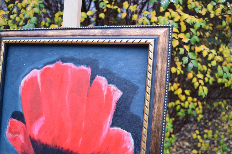 Original Abstract Botanic Painting by Juliia Satyr