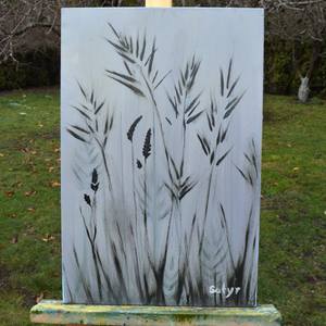 Oil painting "whispering grasses"
