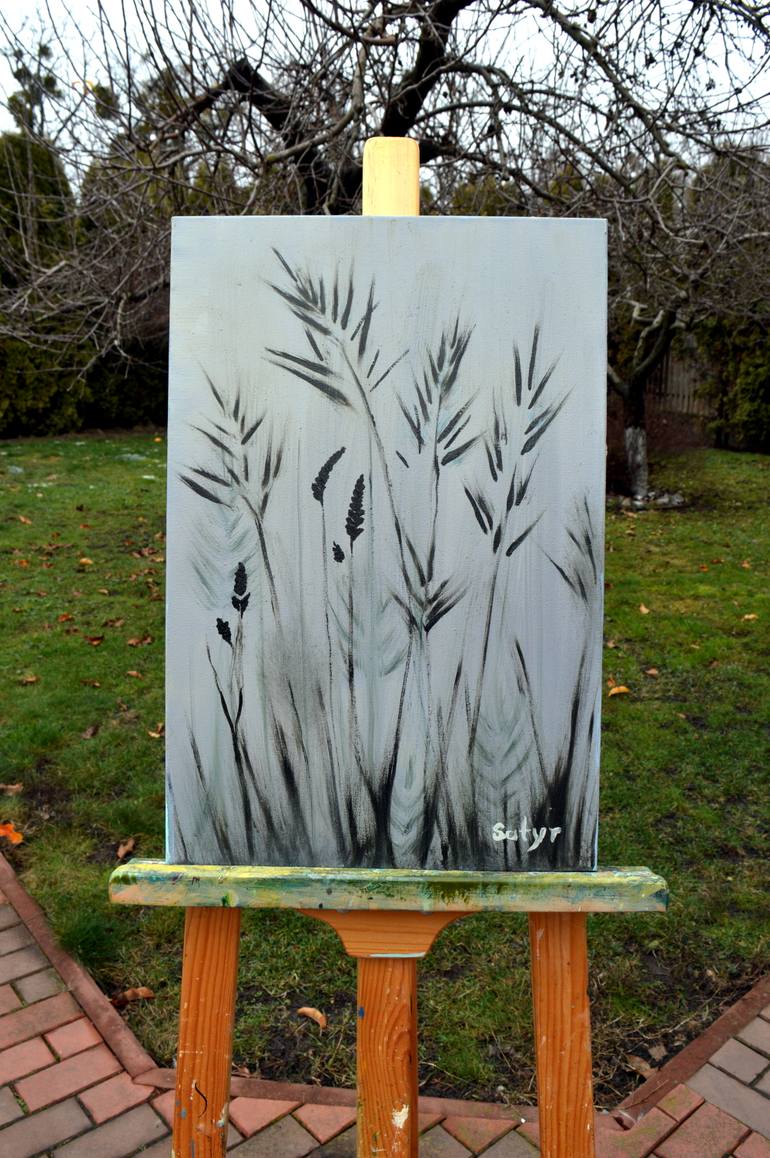 Original Classicism Botanic Painting by Yuliia Satyr