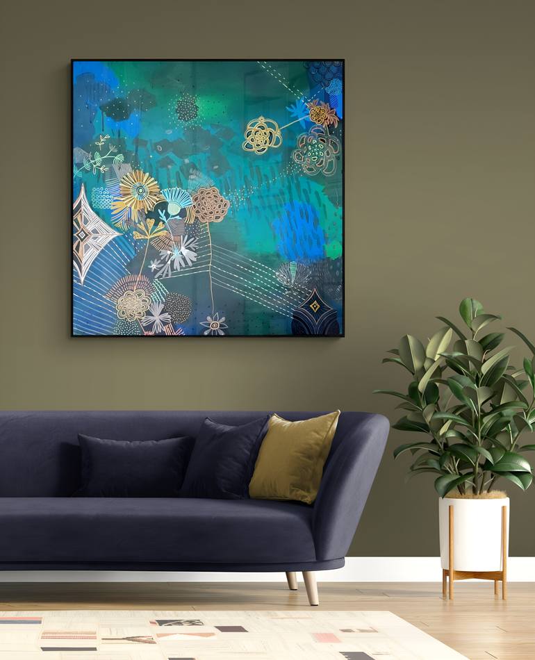 Original Abstract Painting by Evelina Ustinaviciute