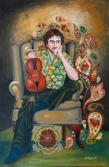 Print of Portraiture Music Paintings by Ana Vasylenko