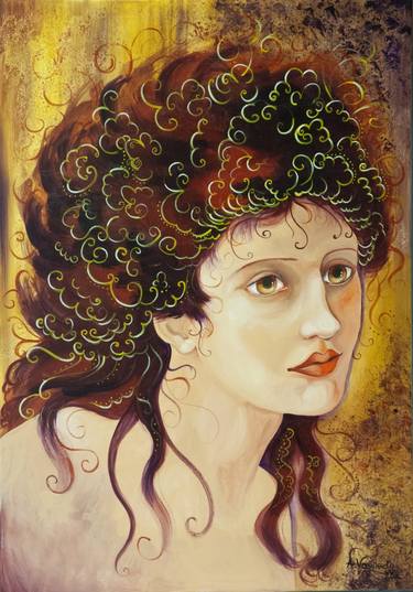 Print of Portraiture Women Paintings by Ana Vasylenko