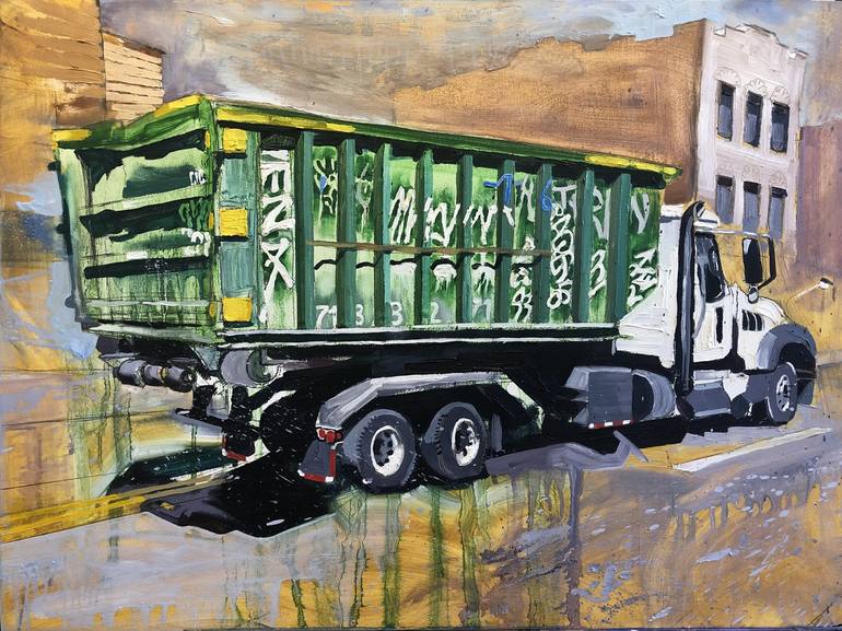 Brooklyn Refuse Hauler Painting by H Jasper Latané Saatchi Art
