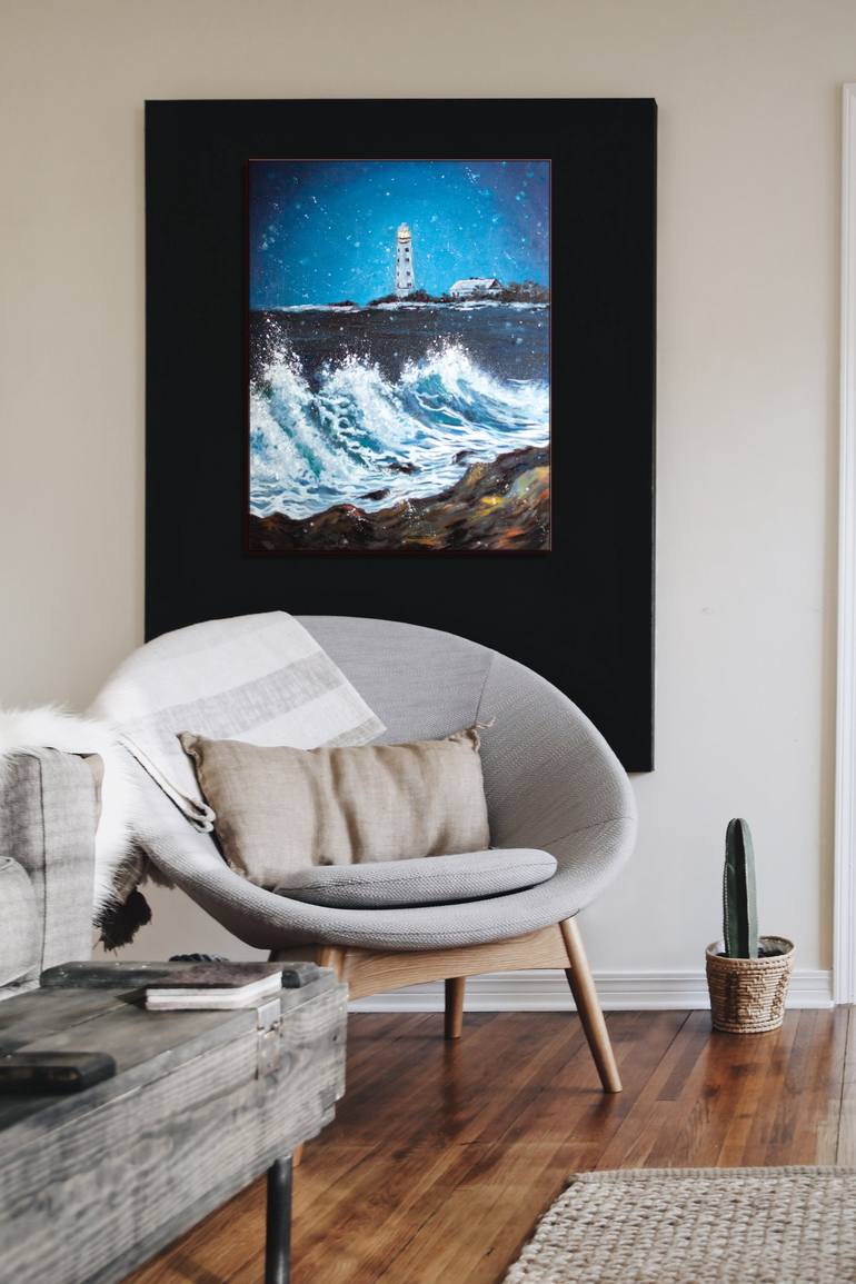 Original Contemporary Seascape Painting by Kseniia Vakhrusheva