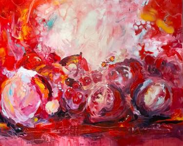 Original Abstract Expressionism Abstract Paintings by Yvonne Franke