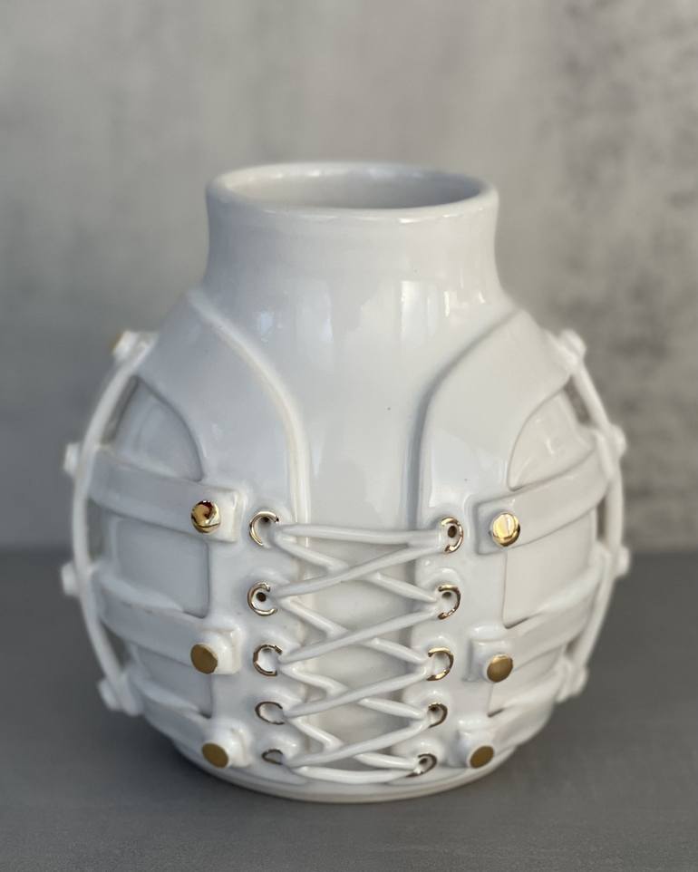 Corset Vase Sculpture by Amanda Wright