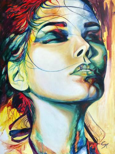 Print of Abstract Women Paintings by Tanya Sol