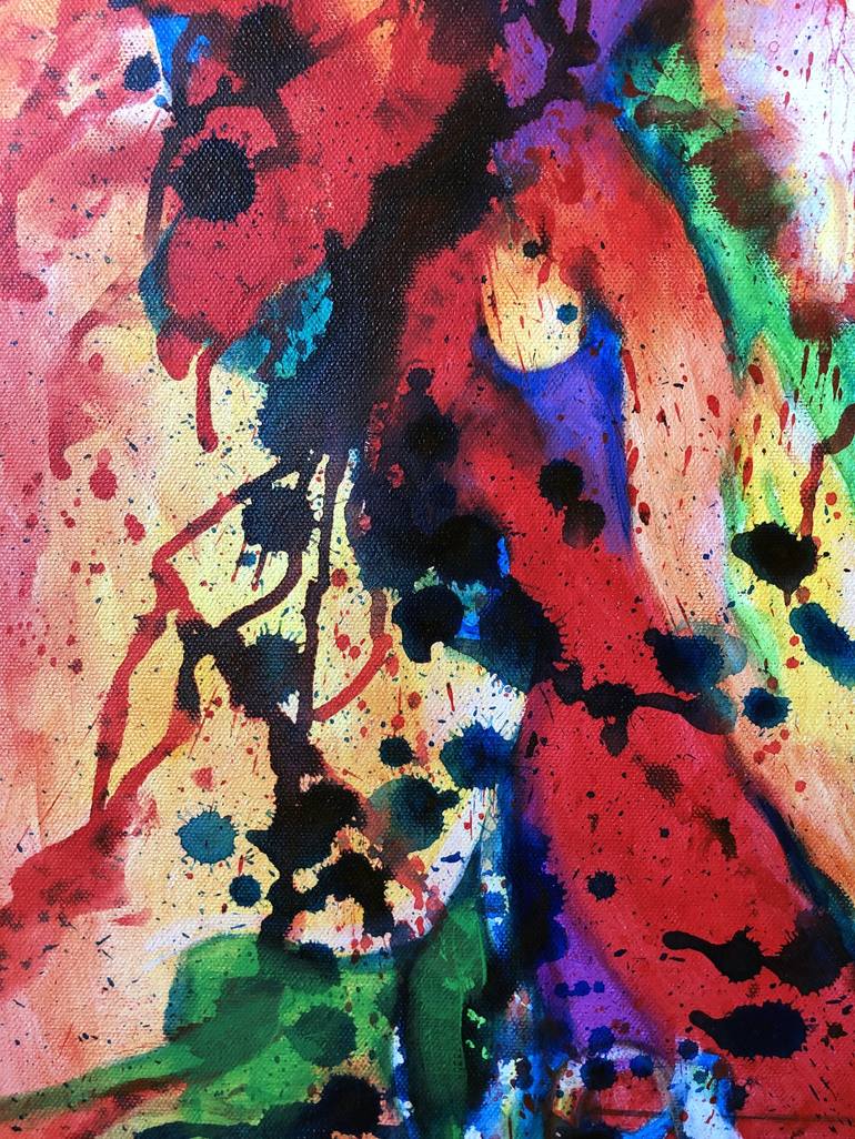 Original Abstract Celebrity Painting by Tanya Sol